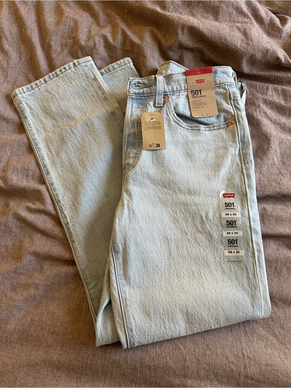 Levi's 501 Original Straight Jeans - Light Blue